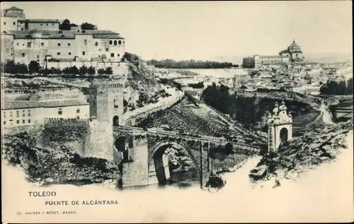Ak Toledo Kastilien La Mancha Spanien, Puente de Alcantara