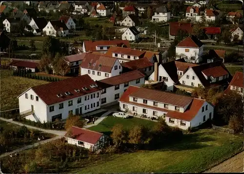 Ak Bad Holzhausen Preußisch Oldendorf Westfalen, Pension Haus Stork, Fliegeraufnahme