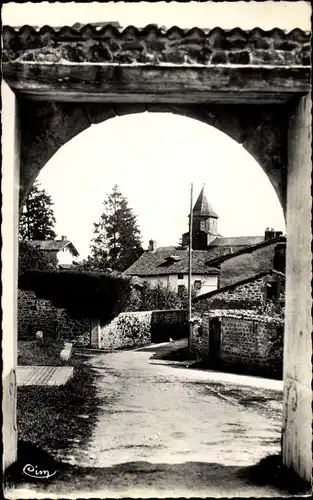 Ak St. Auvent Haute Vienne, Entree du Bourg