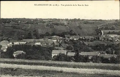 Ak Selaincourt Lothringen Meurthe et Moselle, Vue générale de la Rue du Bois