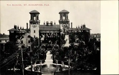 Ak St. Augustine Florida USA, The Alcazar