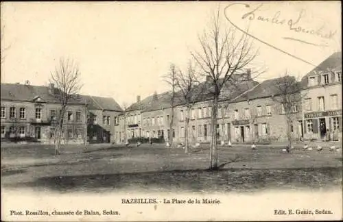 Ak Bazeilles Ardennes, La Place da la Marie