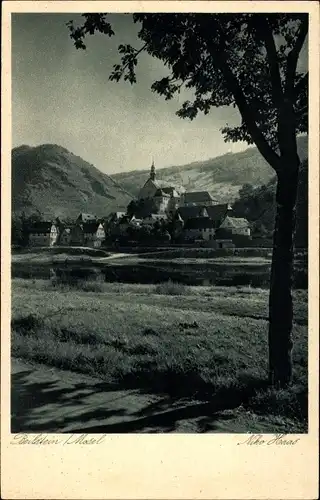 Ak Beilstein in Rheinland Pfalz, Blick auf den Ort mit Umgebung