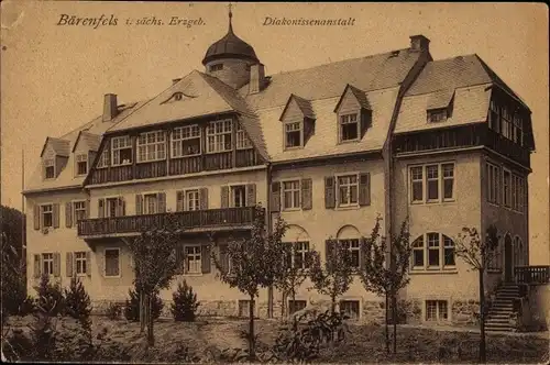 Ak Bärenfels Altenberg im Erzgebirge, Blick auf die Diakonissenanstalt