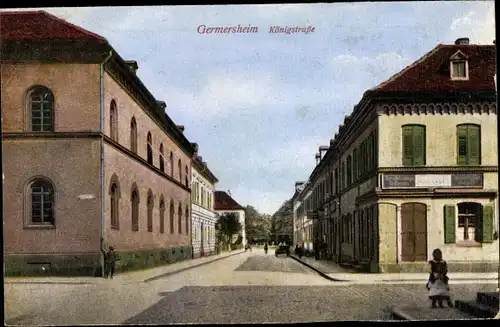 Ak Germersheim in Rheinland Pfalz, Königstraße