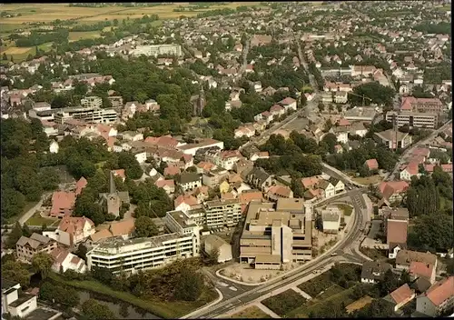 Ak Bünde im Kreis Herford, Fliegeraufnahme