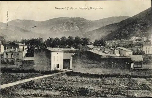 Ak Mazamet Tarn, Faubourg Montplaisir