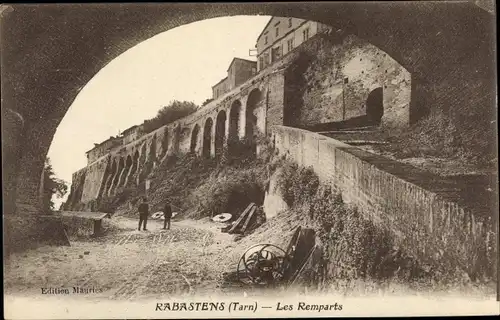 Ak Rabastens Tarn, Les Remparts