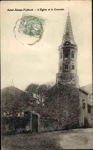 Ak Saint Amans Soult Tarn, L'Eglise, Le Couvent