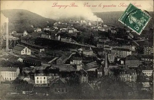 Ak Longwy Bas Lothringen Meurthe et Moselle, Vue sur le quartier Saint Louis