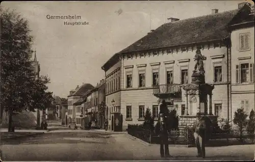 Ak Germersheim in Rheinland Pfalz, Hauptstraße