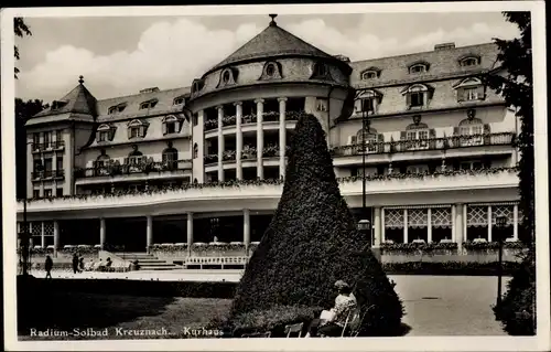 Ak Bad Kreuznach in Rheinland Pfalz, Kurhaus, Totalansicht, Vorderseite