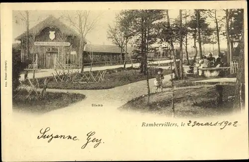 Ak Rambervillers Lothringen Vosges, Stand, Haus, Wege