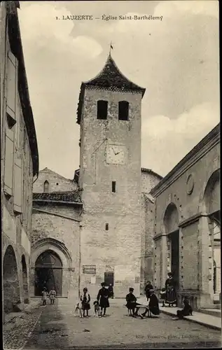 Ak Lauzerte Tarn et Garonne, Eglise Saint Berthelemy