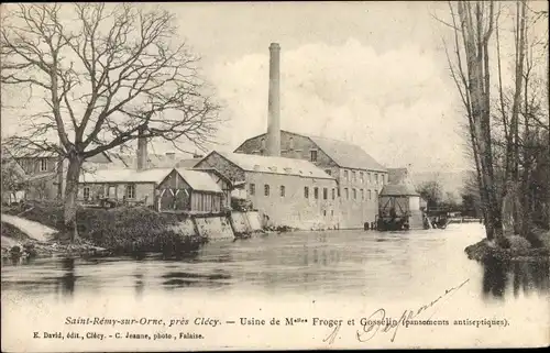 Ak Saint Remy Calvados, Usine de Mademoiselles Froger et Gosslin, pansements antiseptiques