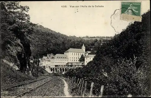 Ak Asile de la Callette Corrèze, Eisenbahnstrecke