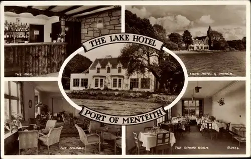 Ak Port of Menteith Schottland, The Lake Hotel, Church