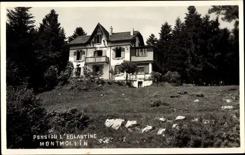 Foto Ak Montmollin Kanton Neuenburg, Pension L'Eglantine