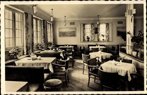 Ak Vaihingen Fildern Stuttgart in Baden Württemberg, Café am Rathaus, Innenansicht