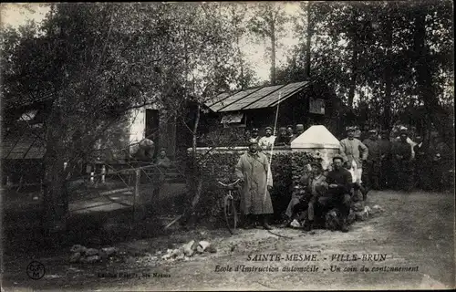 Ak Ville-Brun Sainte Mesme Yvelines, Ecole d'Instruction automobile