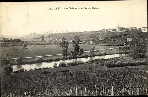 Ak Xeuilley Lothringen Meurthe et Moselle, Les Cités et la Vallée du Madon