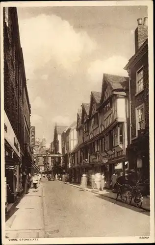 Ak York Yorkshire England, Stonegate