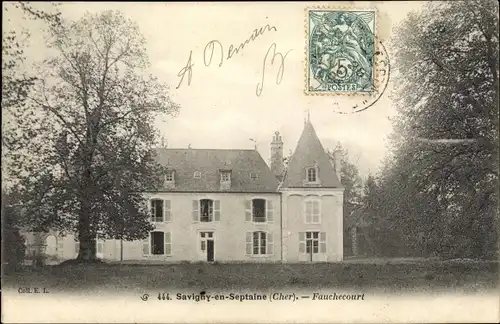 Ak Savigny en Septaine Cher, Fauchecourt