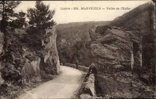 Ak Marvejols Lozère, Vallée de l'Enfer