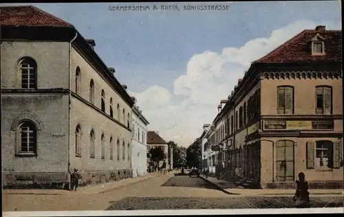Ak Germersheim in Rheinland Pfalz, Königsstraße