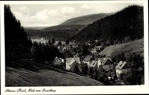 Ak Altenau Clausthal Zellerfeld im Oberharz, Blick vom Kunstberg