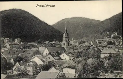 Ak Friedrichroda im Thüringer Wald, Blick auf den Ort