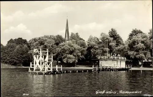 Ak Groß Köris in Brandenburg, Badeanstalt