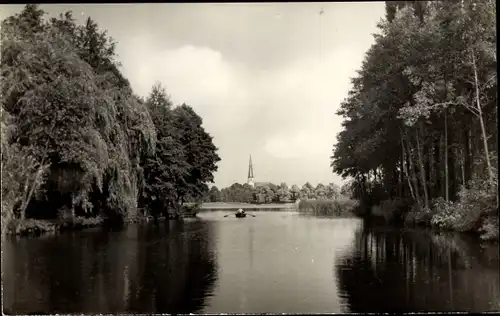 Ak Groß Köris in Brandenburg, Partie am Kanal