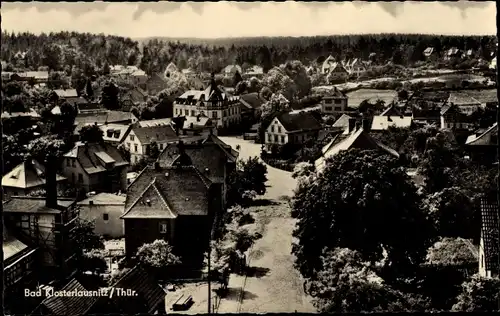 Ak Bad Klosterlausnitz in Thüringen, Teilansicht, Vogelschau