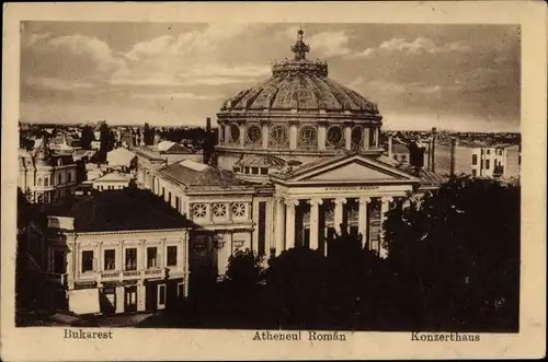 Ak București Bukarest Rumänien, Konzerthaus, Atheneul Roman
