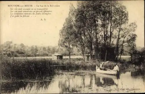 Ak Nouvion sur Meuse, Le Lac de la Balastière