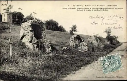 Ak Saint Walfroy Ardennes, Chemin de la Croix