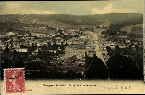 Ak Fleury sur Andelle Eure, Vue générale