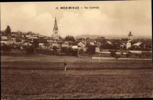 Ak Meximieux Ain, Vue générale