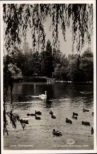 Ak Lund Schweden, Stadsparken