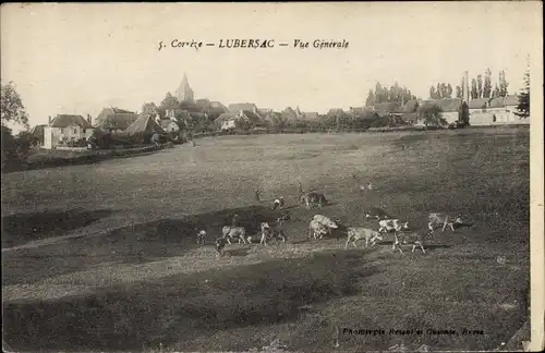 Ak Lubersac Corrèze, Vue Generale