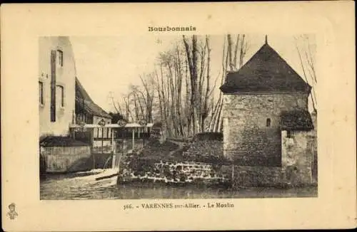 Ak Varennes sur Allier Allier, Le Moulin