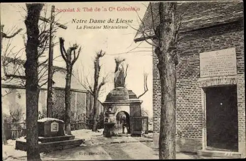 Ak Notre Dame de Liesse Aisne, La Fontaine Miraculeuse