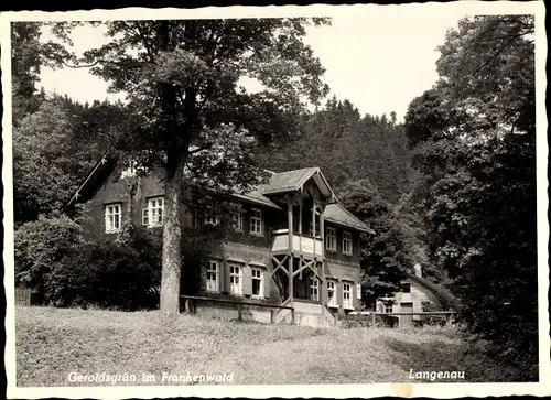 Ak Geroldsgrün im Frankenwald, Forsthaus Langenau