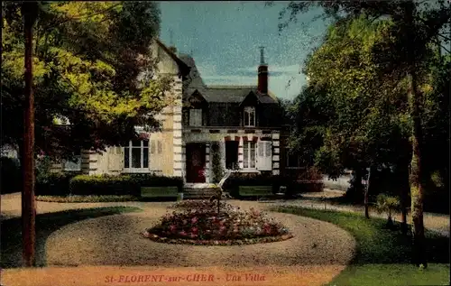 Ak St. Florent sur Cher, Une Villa