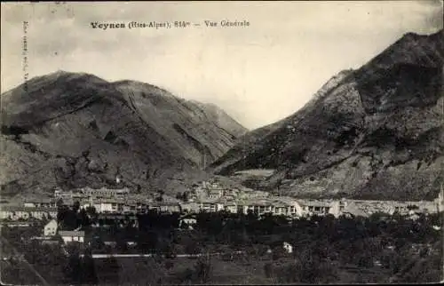 Ak Veynes Hautes-Alpes, Vue générale de la ville