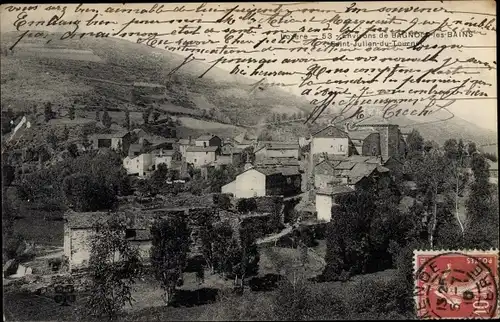 Ak Bagnols les Bains Lozère, Saint Julien du Tournel