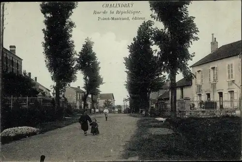 Ak Chalindrey Haute Marne, Rue de la République