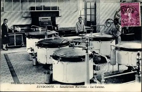 Ak Zuydcoote Nord, Sanatorium Maritime, La Cuisine