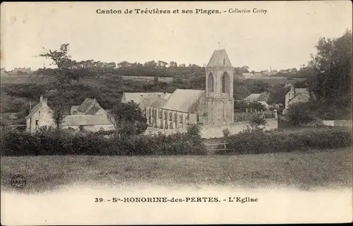 Ak Saint Honorine des Pertes Calvados, L'Eglise